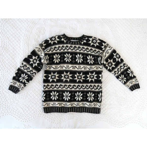 Paul Harris Sweaters - Vintage Paul Harris Design Sweater M Tunic Nordic Fair Isle Wool Blend Scandi